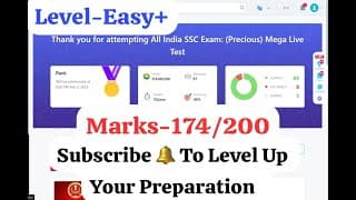 Testbook SSC CGL Mega Live (Precious) Mock 31-02 Feb #ssccgl #mocktest #testbook #mocktest #ssc